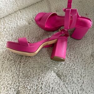 Stylish Pink Platform Heels